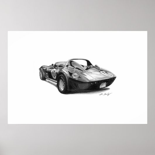 Corvette Grand Sport Poster (Vorne)