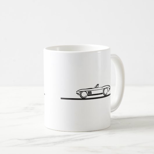 Corvette-Konvertible 1965 Kaffeetasse (VorderseiteRechts)