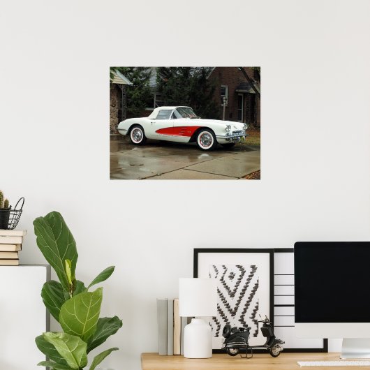 Corvette konvertierbar poster (Heimbüro)