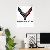 Corvette-Logo2 Poster (Heimbüro)
