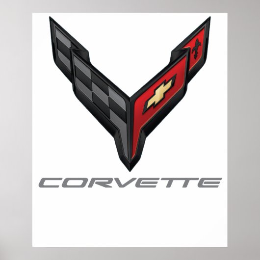 Corvette-Logo 3 Poster (Vorne)