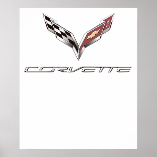 Corvette-Logo Poster (Vorne)
