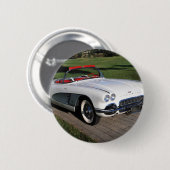 Corvette Oldtimer klassische Autos Oldtimer Button (Vorne & Hinten)