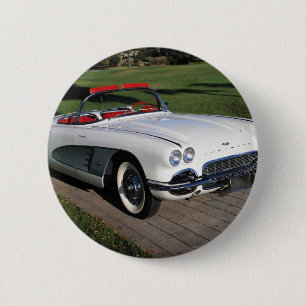 Corvette Oldtimer klassische Autos Oldtimer Button