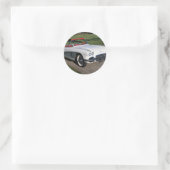 Corvette Oldtimer klassische Autos Oldtimer Runder Aufkleber (Tasche)