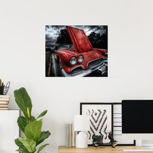 Corvette Poster (Heimbüro)