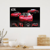 Corvette-Poster Poster (Küche)