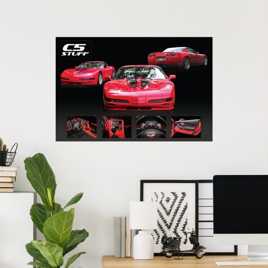 Corvette-Poster Poster (Heimbüro)