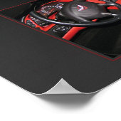 Corvette-Poster Poster (Ecke)