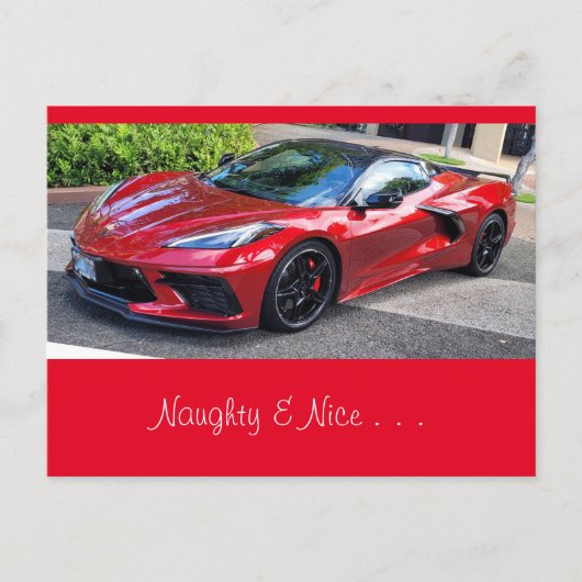 Corvette Postkarte (Vorderseite)