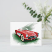 Corvette Postkarte (Stehend Vorderseite)