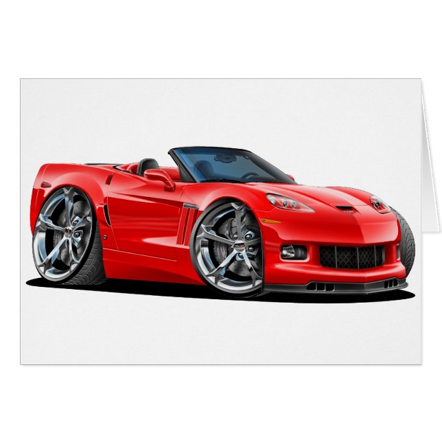 Corvette Red Convertible 2010-12 (Vorderseite (Horizontal))