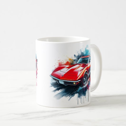 Corvette Stingray Coffee Tasse (VorderseiteRechts)