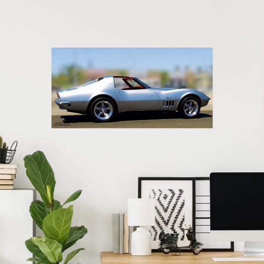 CORVETTE STINGRAY POSTER (Heimbüro)