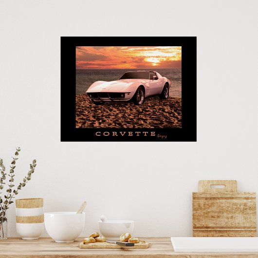Corvette Stingray Poster (Küche)