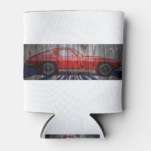 Corvette Stingray zum Holzdesign Dosenkühler (Vorderseite)