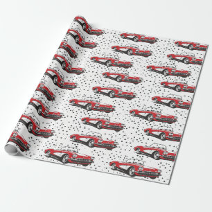Corvette Wrapping Paper Geschenkpapier