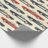 Corvette Wrapping Paper Geschenkpapier (Ecke)