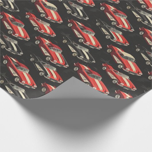 Corvette Wrapping Paper Geschenkpapier (Ecke)