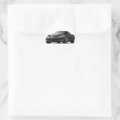 Corvette ZR1 Black Car Runder Aufkleber (Tasche)