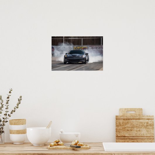 Corvette ZR1 Burnout Poster (Küche)