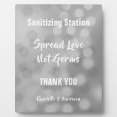 Corvid Wedding Signs Personalisiert Plaque Fotoplatte (Vorderseite)