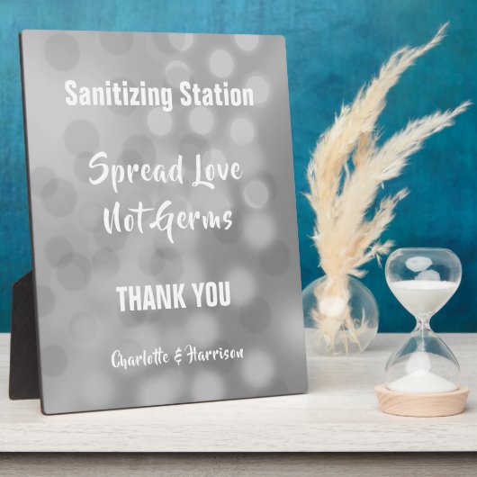 Corvid Wedding Signs Personalisiert Plaque Fotoplatte (Seite)