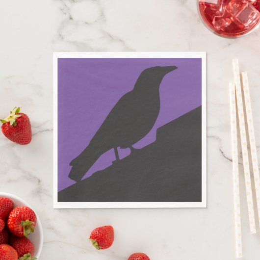 Corvids - Blackbird Raven Serviette (Beispiel)