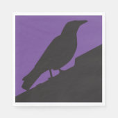 Corvids - Blackbird Raven Serviette (Vorderseite)