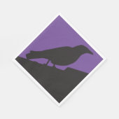 Corvids - Blackbird Raven Serviette (Ecke)