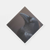 Corvids - Blackbird Raven Serviette (Ecke)
