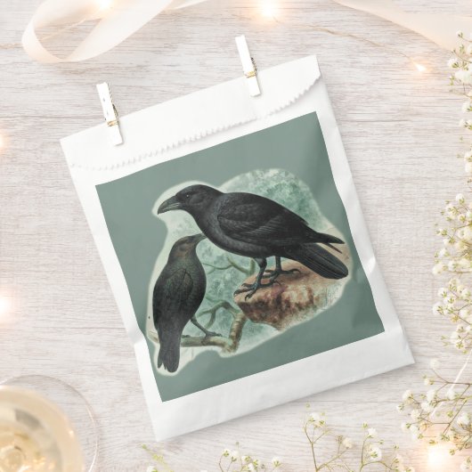 Corvids - Crows Blackbird Raven Geschenktütchen (Ausgeschnitten)