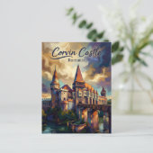 Corvin Schloss Rumänien Postkarte (Stehend Vorderseite)