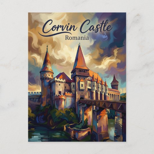 Corvin Schloss Rumänien Postkarte (Vorderseite)