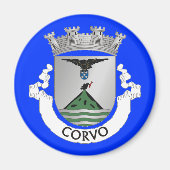 Corvo Azoren - Kühlschrank Magnet (Vorne)