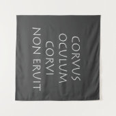 Corvus oculum corvi non eruit wandteppich (Vorderseite (Horizontal))