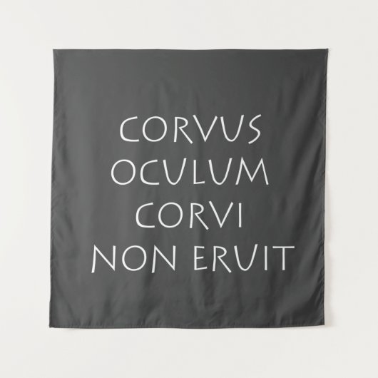 Corvus oculum corvi non eruit wandteppich (Vorderseite)