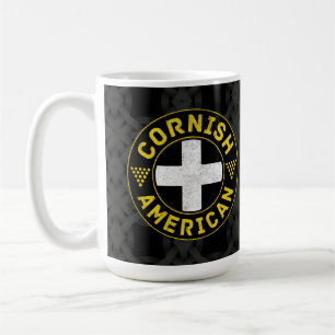 Corwall Cornish American Flag Tasse