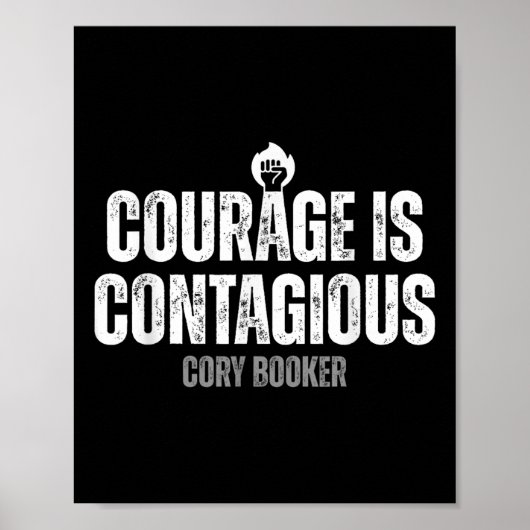 Cory Booker Courage ist ansteckend Cory Filibooker Poster (Vorne)