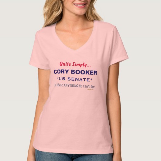 Cory Booker für den T - Shirt der Kampagne des US- (Vorderseite)