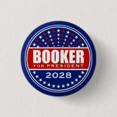 Cory Booker für Präsident 2028 Button (Vorderseite)