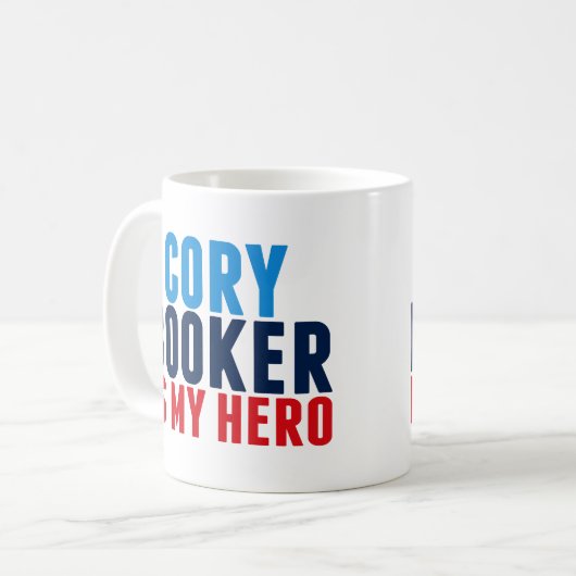 Cory Booker ist mein Held Kaffeetasse (Vorderseite Links)
