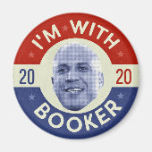 Cory Booker Präsident 2020 Foto Retro Magnet (Vorne)