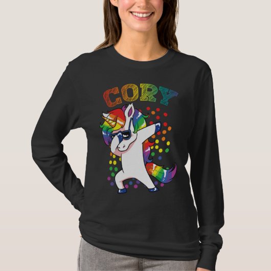 Cory Dabbing Unicorn T-Shirt (Vorderseite)