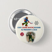 Cory Disponent für Präsidenten 2016 Button (Vorne & Hinten)