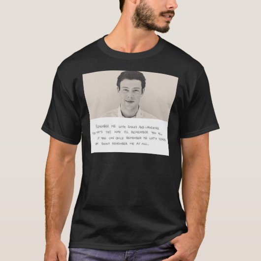 Cory Monteith Classic T - Shirt (Vorderseite)