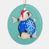 Corydoras Catfish Christmas Aquarium Fisch Tank Keramik Ornament (Links)