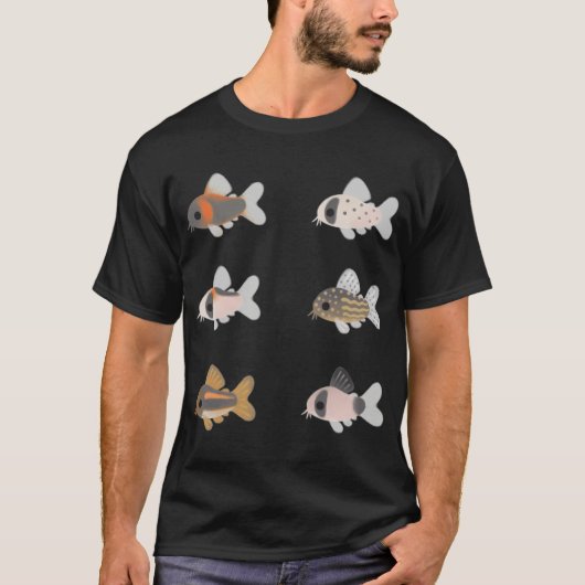 Corydoras! - schwarz T-Shirt (Vorderseite)