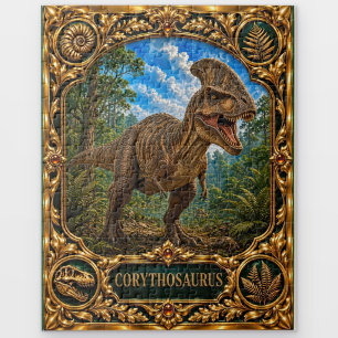 Corythosaurus-Dinosaurier, Juwelen-Erbstück-Kunst Puzzle