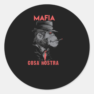 Cosa Nostra Runder Aufkleber